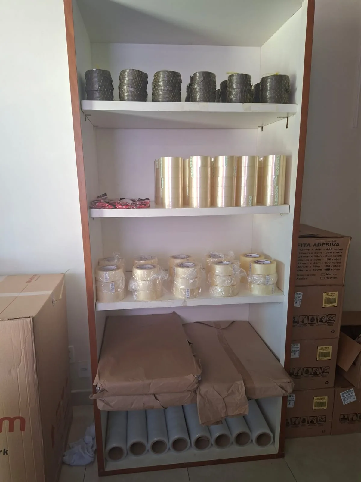 Acessórios para embalar e organizar mudança